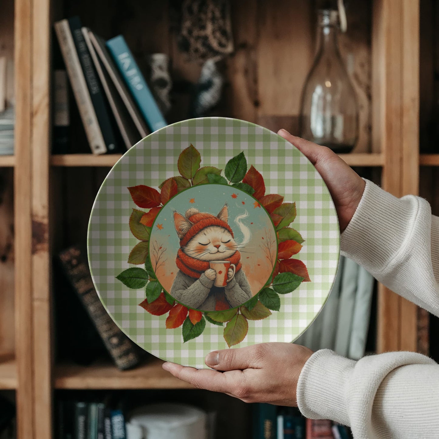 Assiette Collectible Country Autumn Kitty
