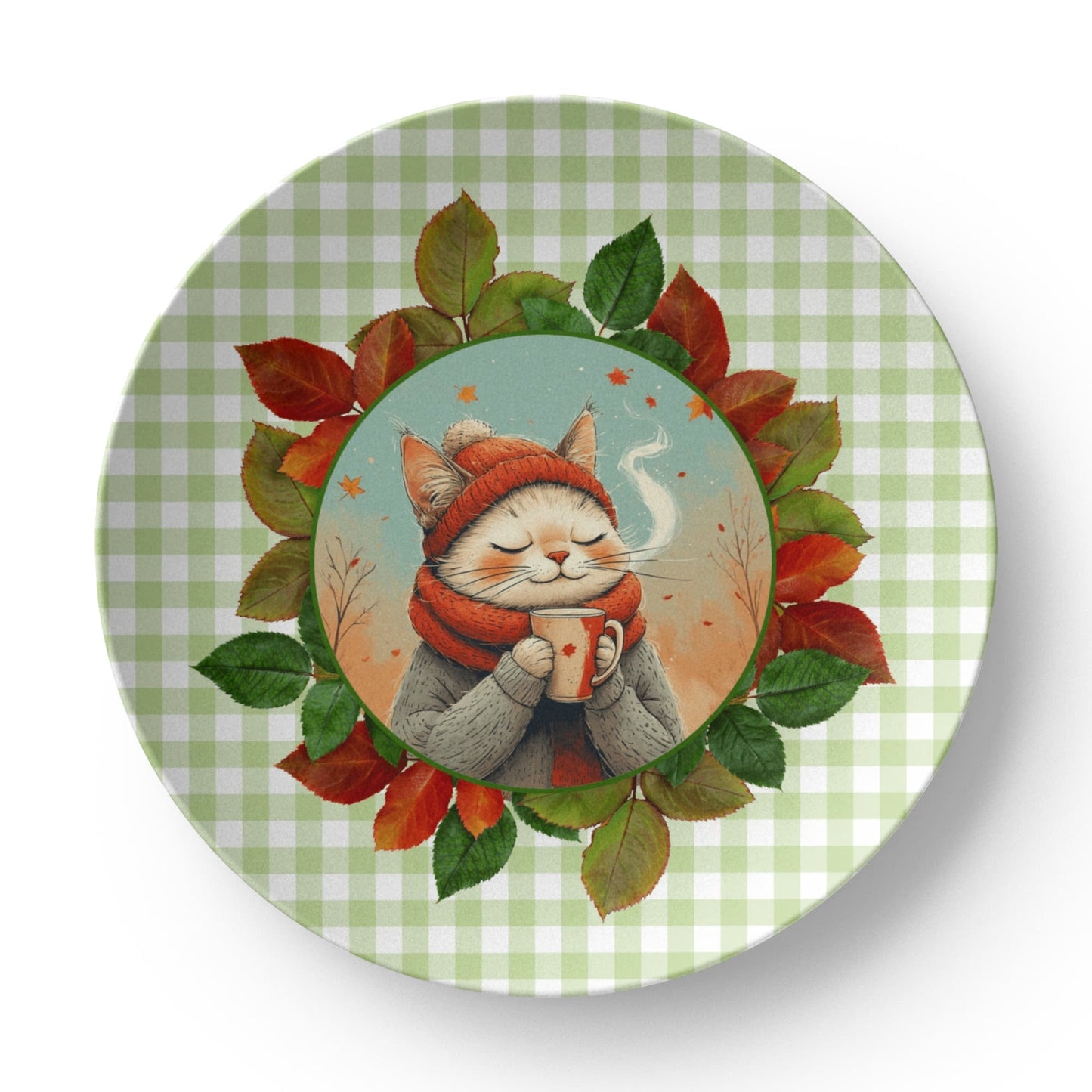 Assiette Collectible Country Autumn Kitty