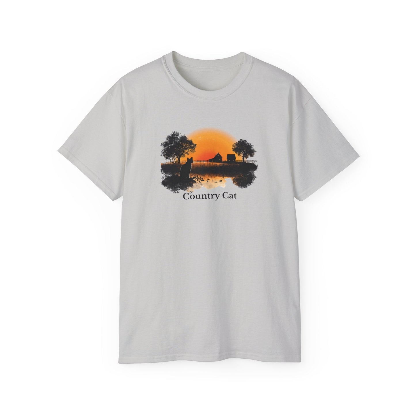 T-shirt graphique unisexe Country Cat