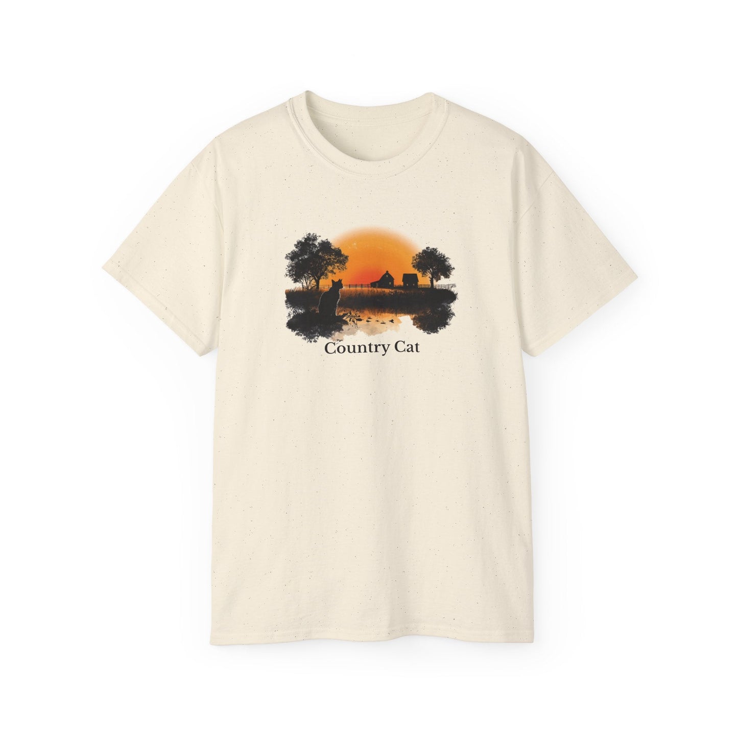 T-shirt graphique unisexe Country Cat
