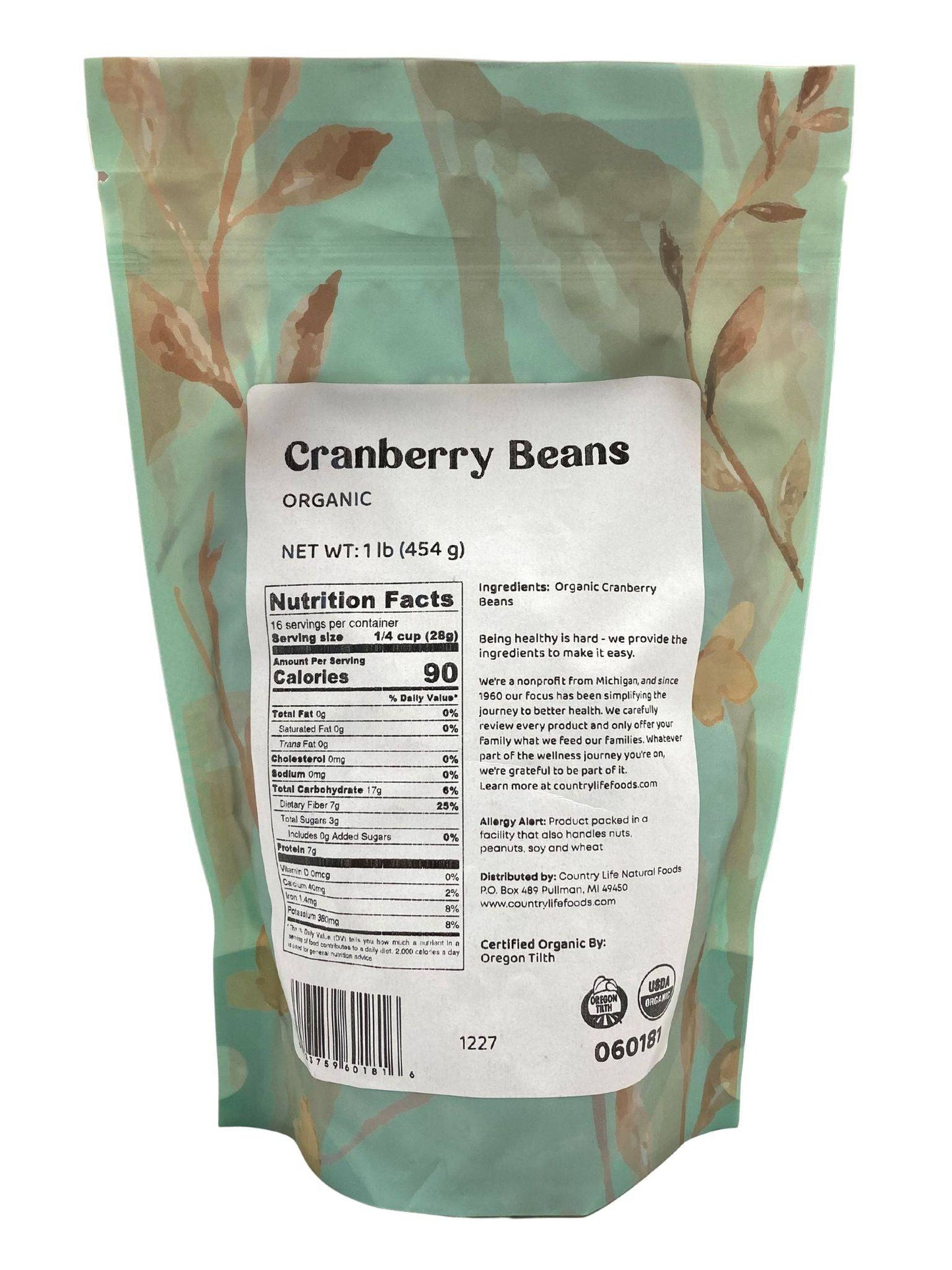 Frijoles Cranberry Orgánicos - Calidad Premium