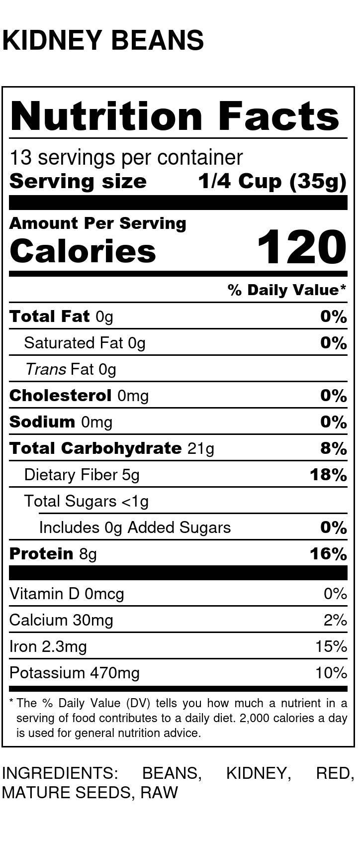 Organic Light Red Kidney Beans - Premium Quality