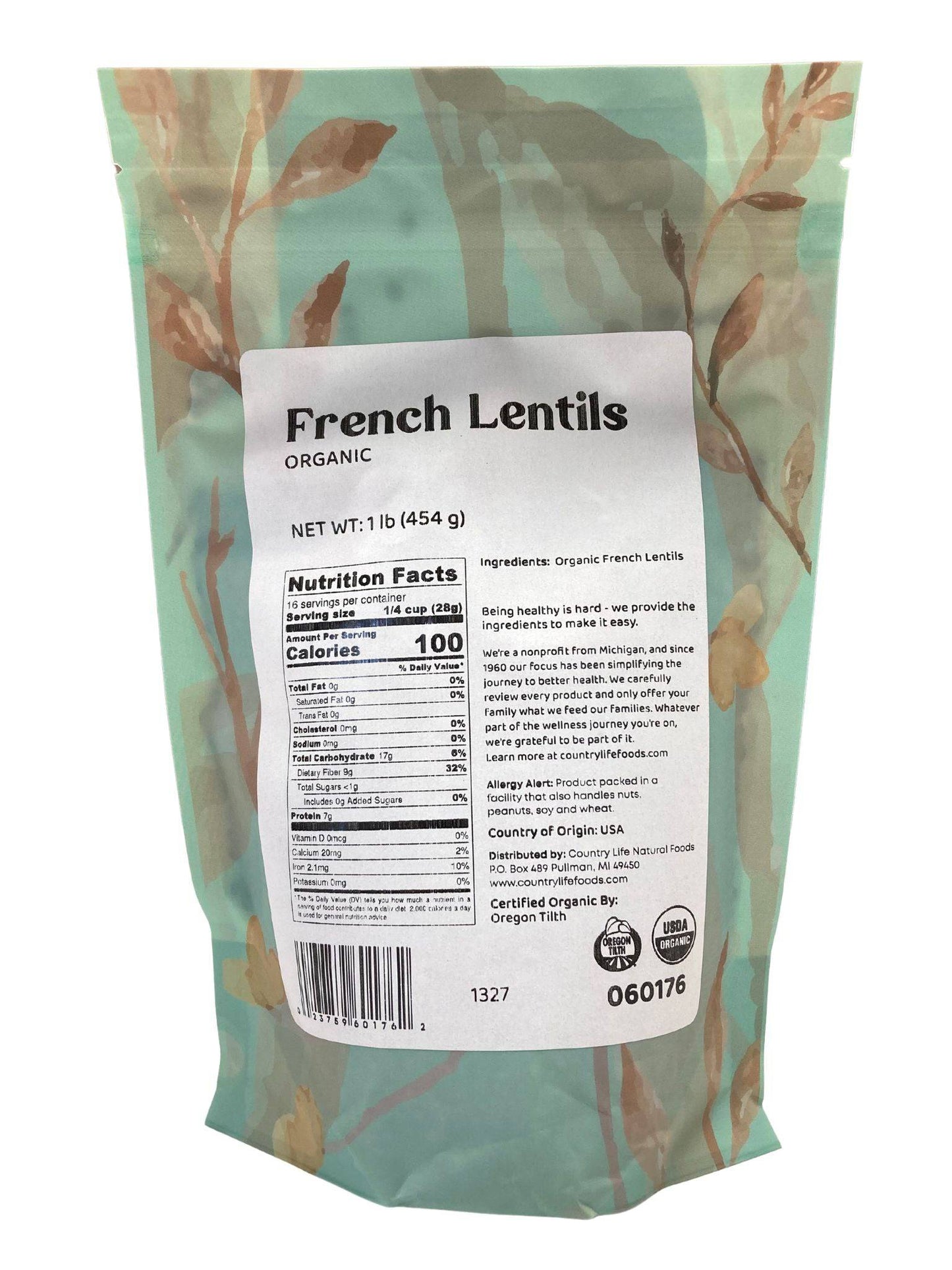 Organic French Lentils - Premium Quality