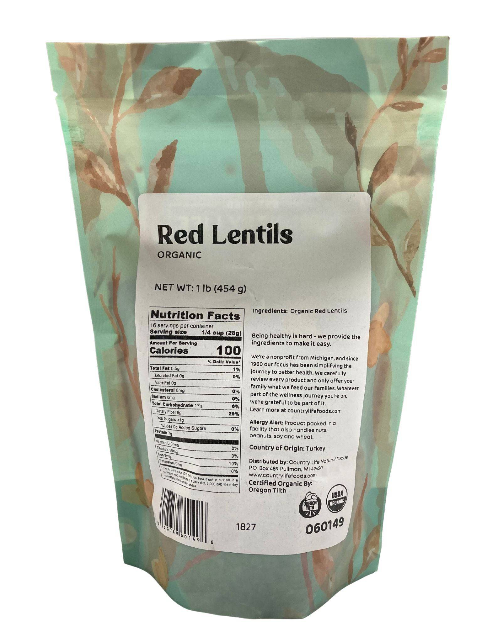 Organic Split Red Lentils - Nutritious & Versatile - Korvel