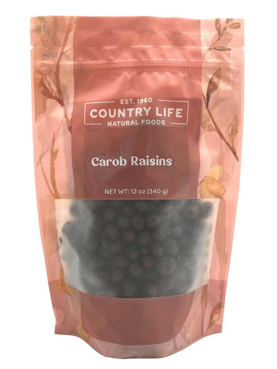 Raisins enrobés de caroube sucrée
