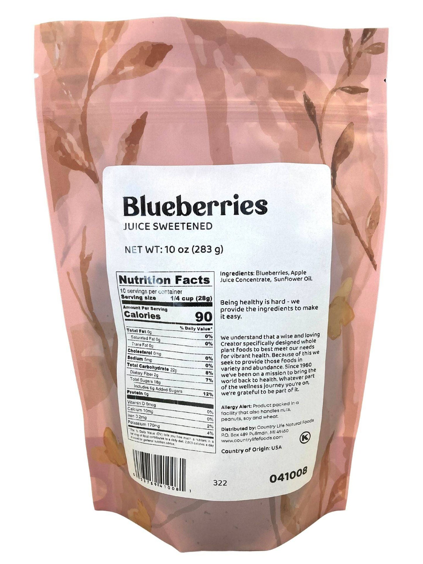 Apple Juice–Infused Dried Blueberries – Naturally Sweetened | CLNF