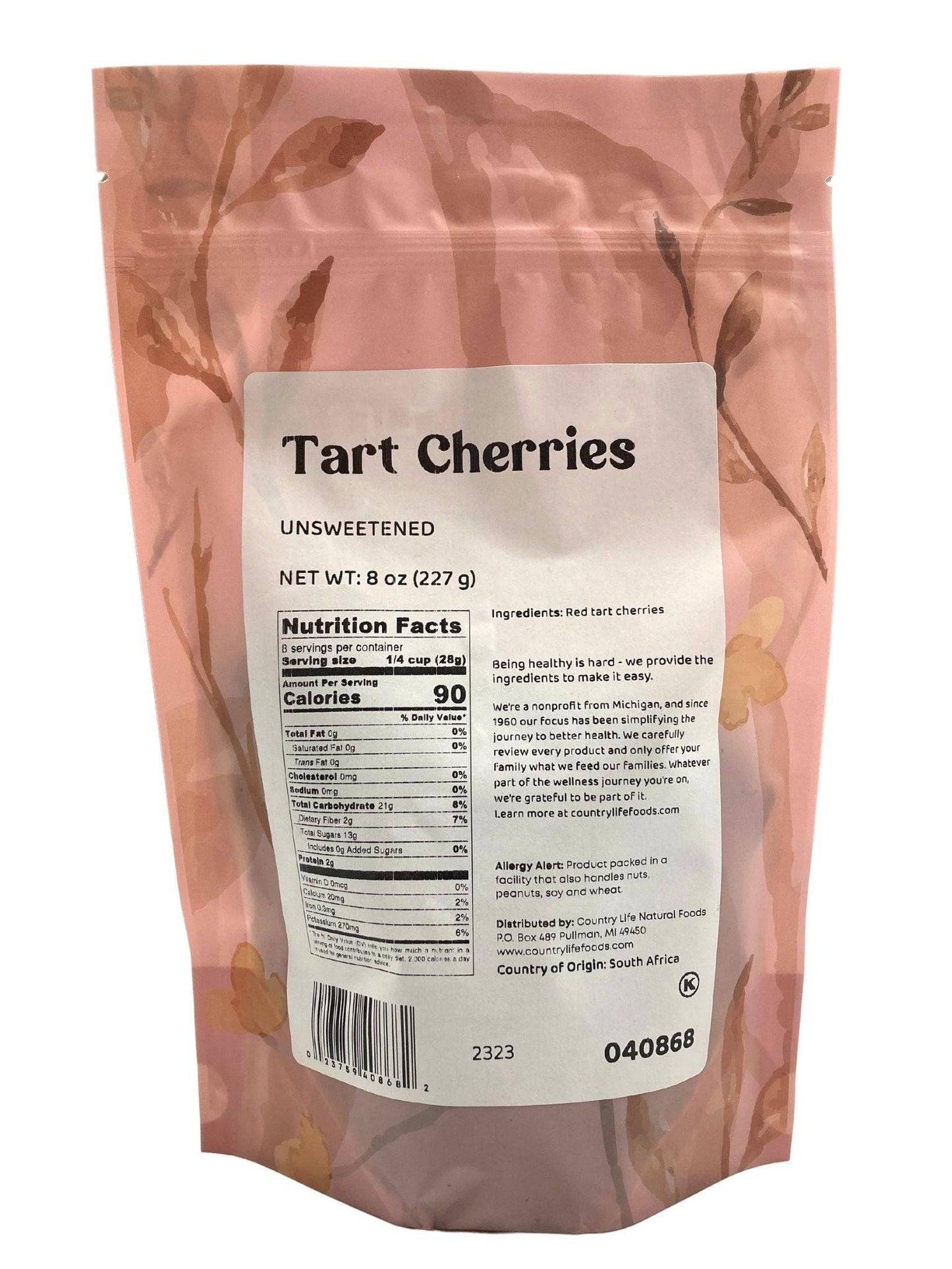 Cerezas Ácidas Sin Azúcar - Snack de Fruta Deshidratada