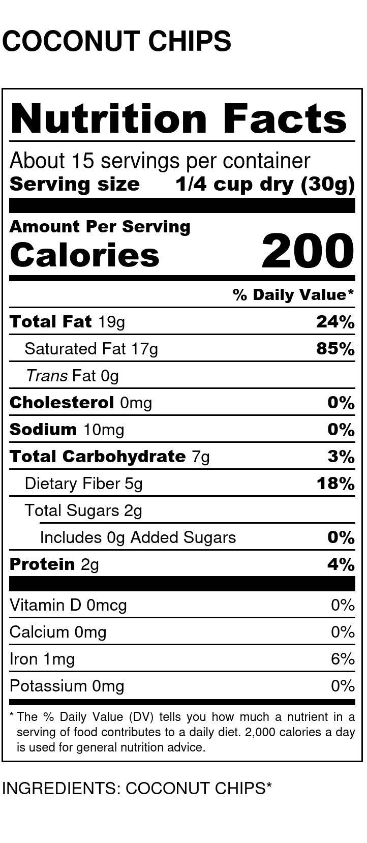 Organic Coconut Chips - Crunchy Tropical Snack