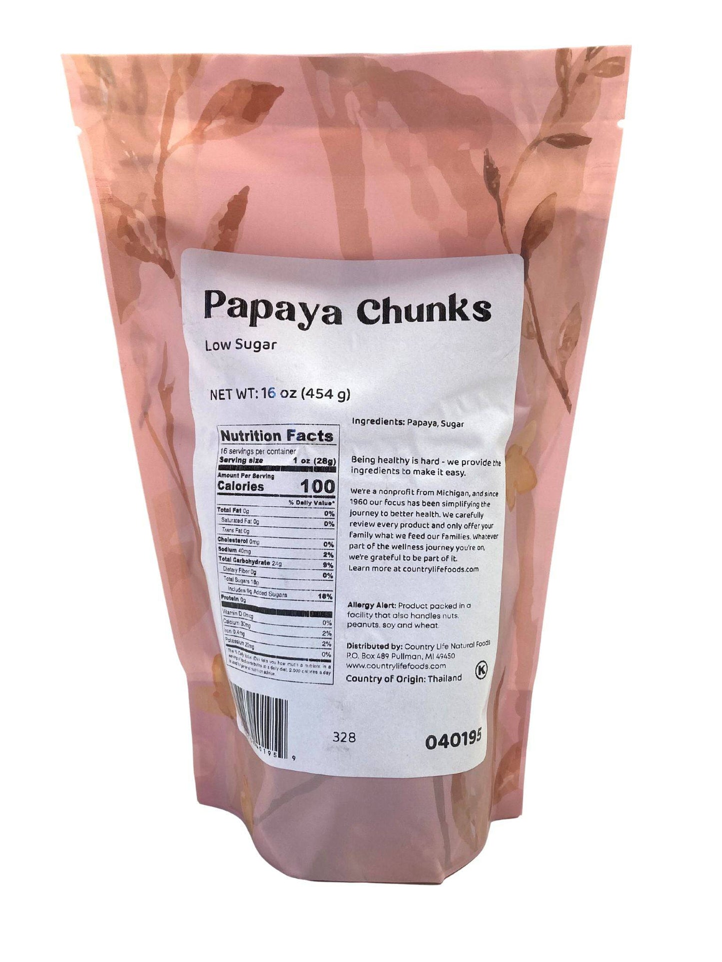 Premium Dried Papaya Chunks - Low Sugar Delight