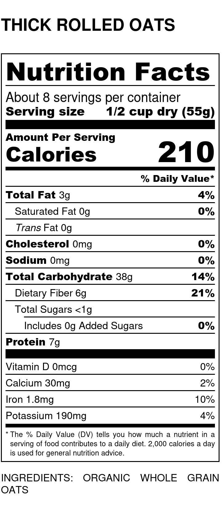 Copos de avena orgánicos gruesos: una opción de desayuno saludable para el corazón