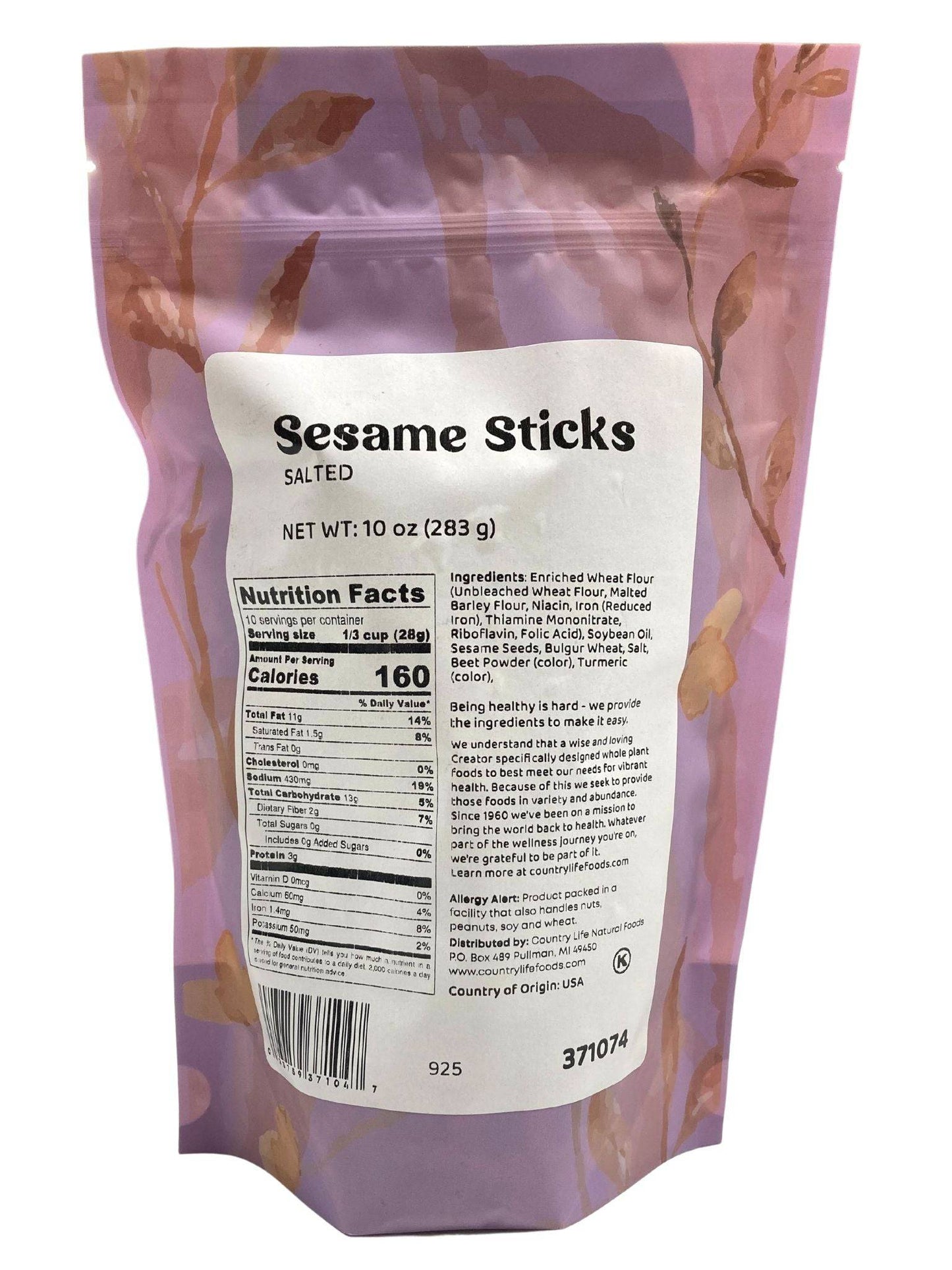 Salted Sesame Sticks - Crunchy Snack Delight
