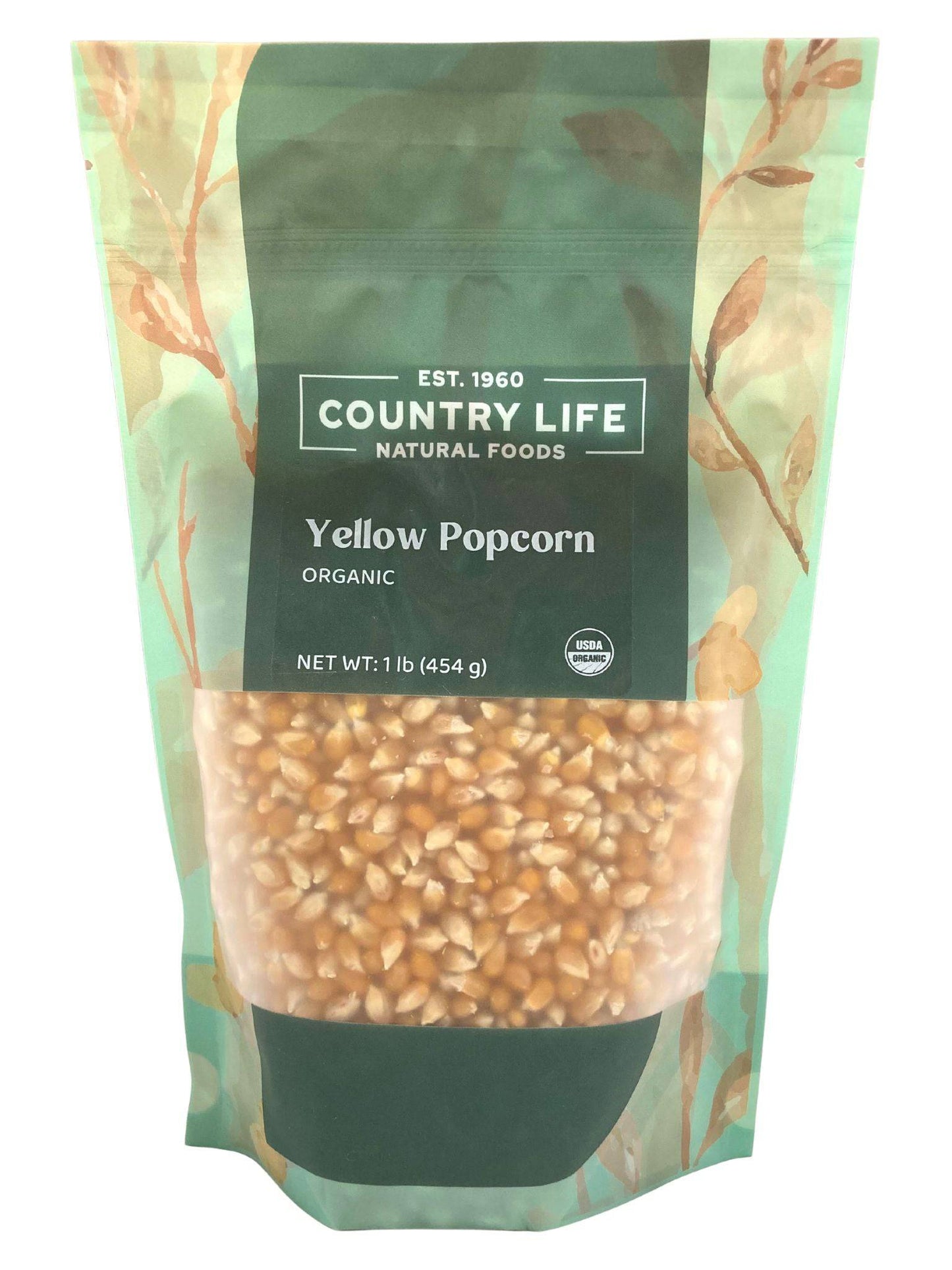 Granos de Palomitas de Maíz Amarillo Orgánico