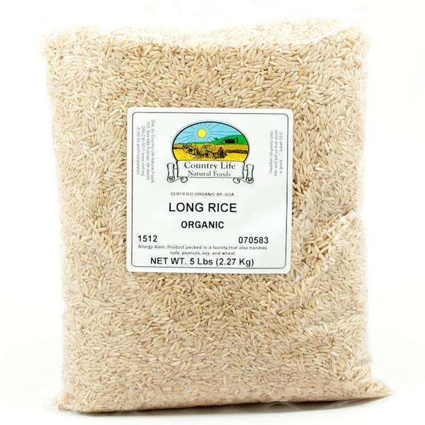 Riz brun long grain biologique - Goût de noisette et nutritif