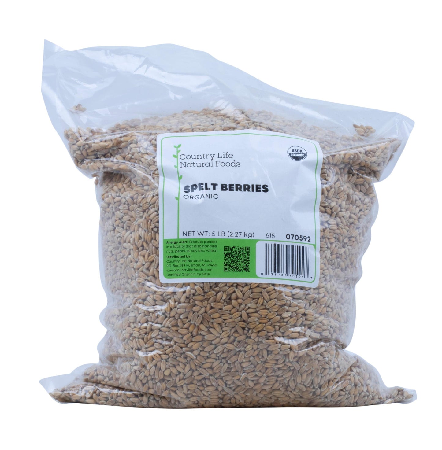 Organic Spelt Berries – Ancient Grain Whole Berries (1 lb & 5 lb)