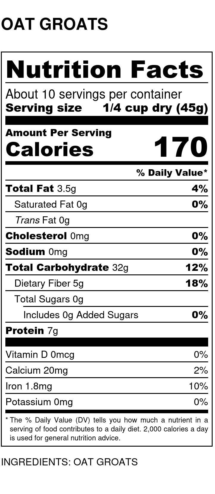 Avena Entera Premium - Nutritiva y Sustanciosa