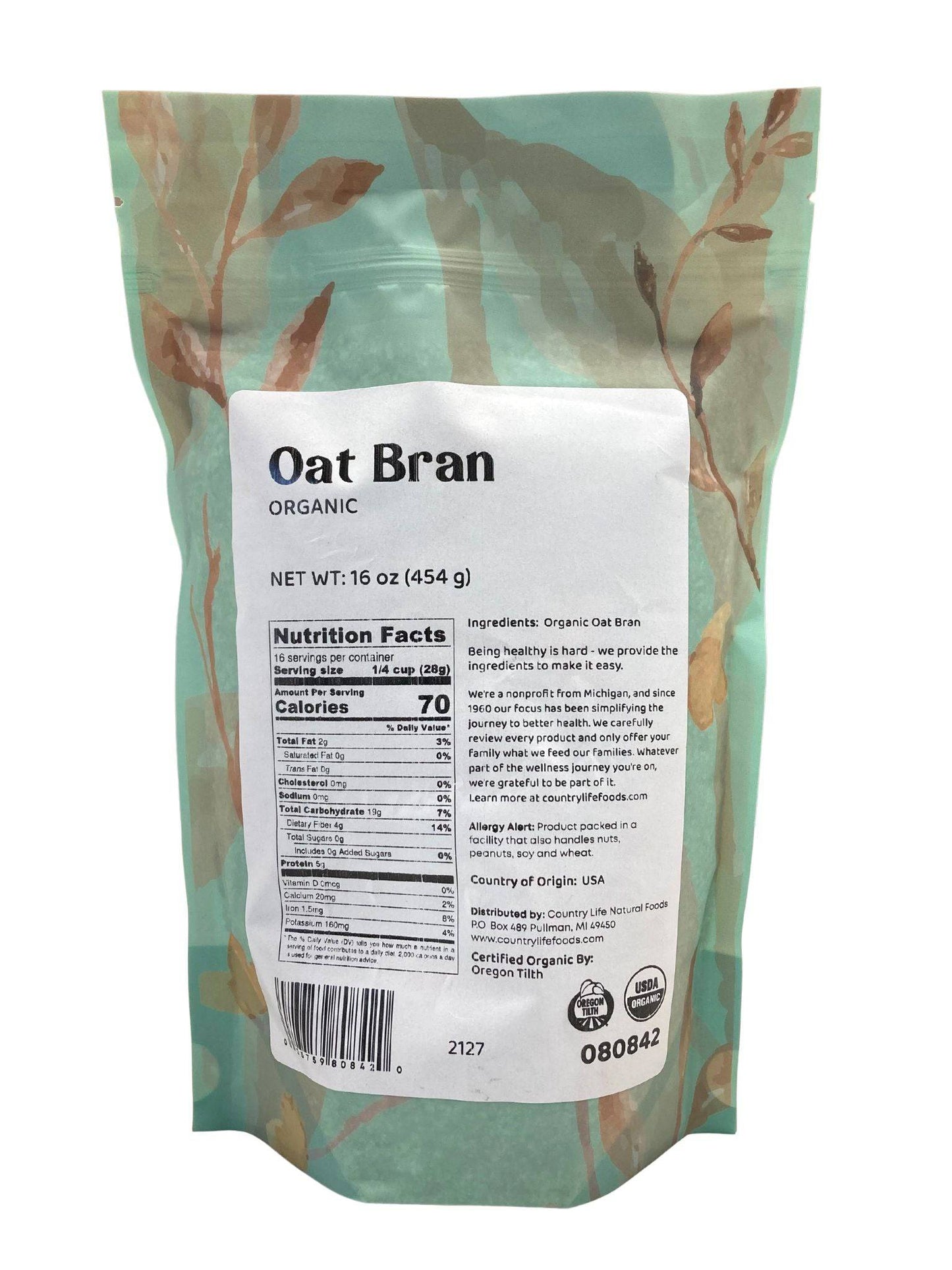 Organic Oat Bran - Nutritious Fiber Source