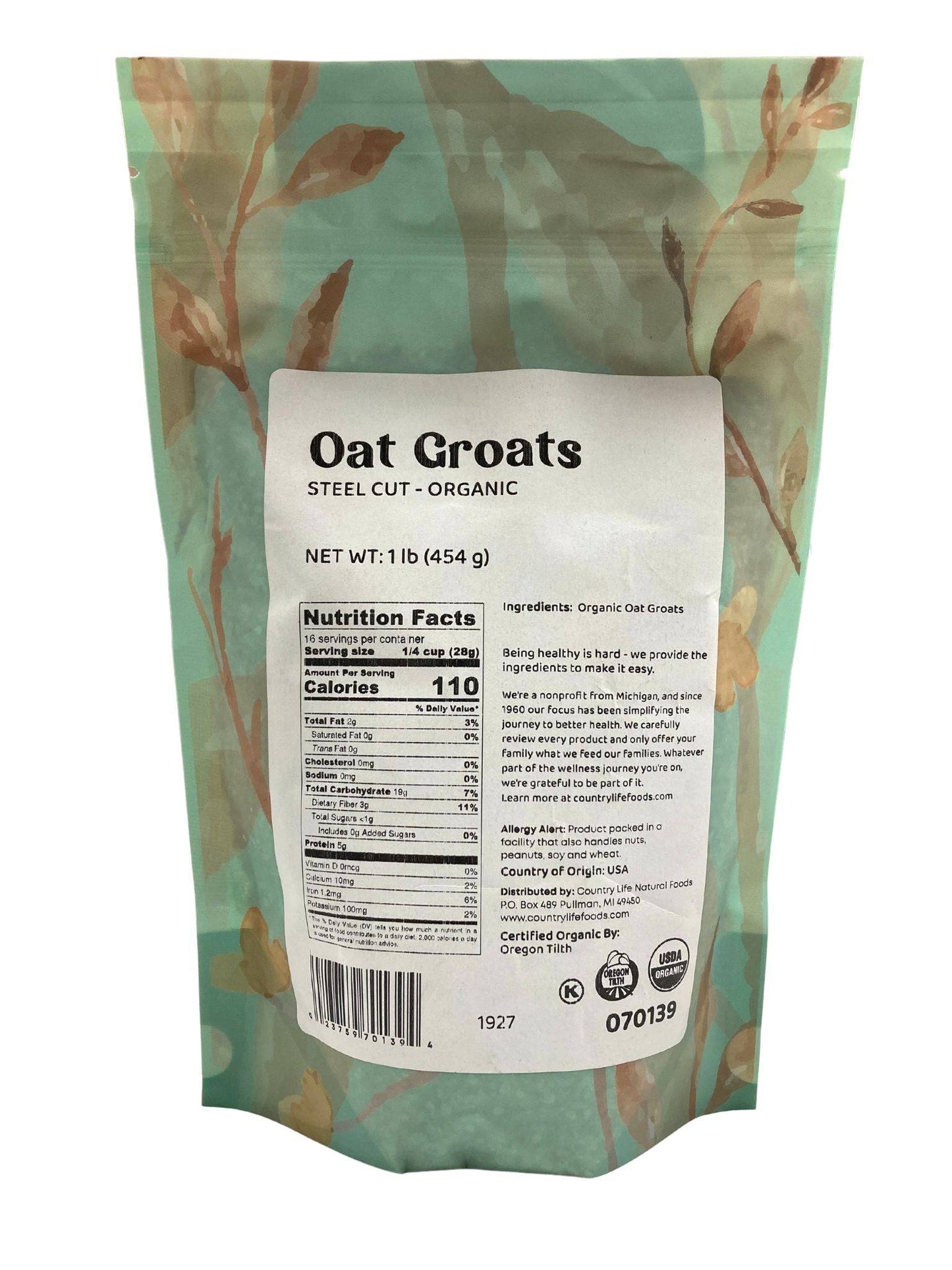 Organic Steel Cut Oat Groats
