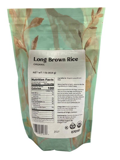 Organic Long Grain Brown Rice - Nutty & Wholesome