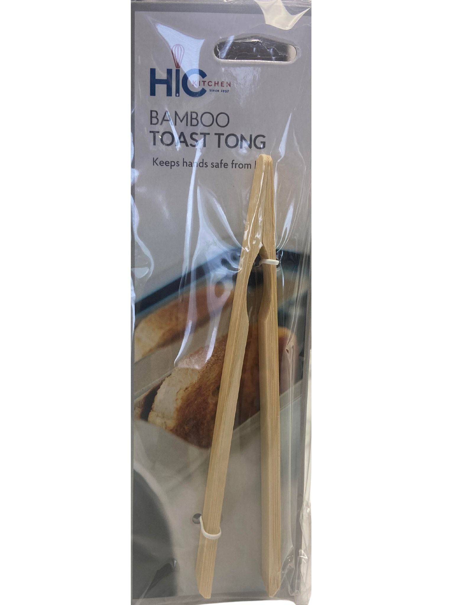 Bamboo Toast Tongs - Safe & Stylish Kitchen Tool - Korvel