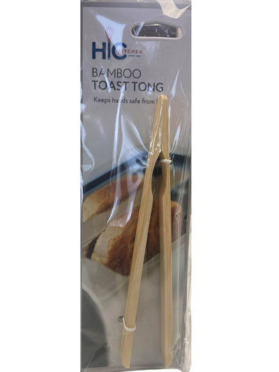 Bamboo Toast Tongs - Safe & Stylish Kitchen Tool - Korvel
