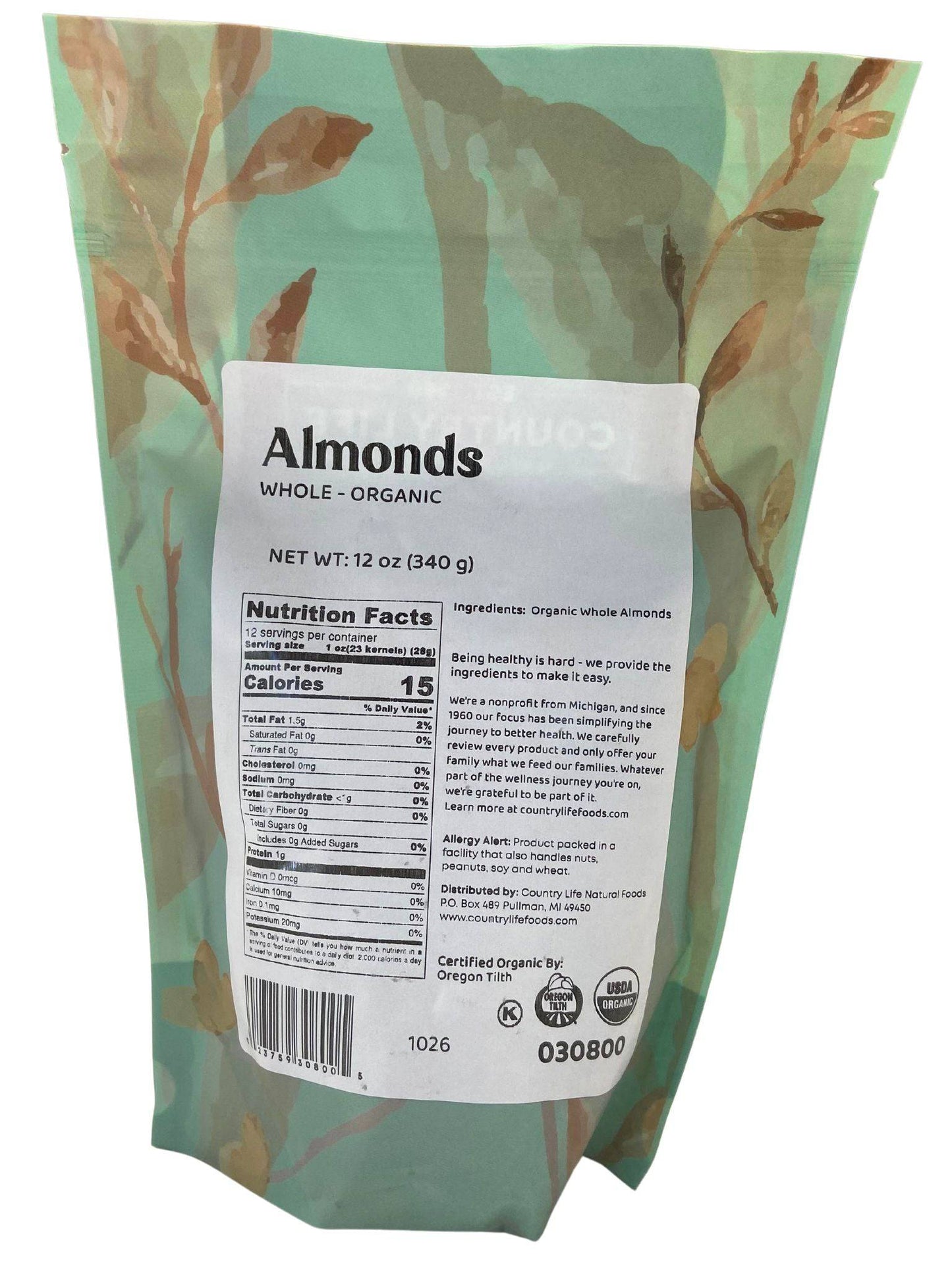 Organic Whole Almonds – Raw, Crunchy & Versatile | CLNF