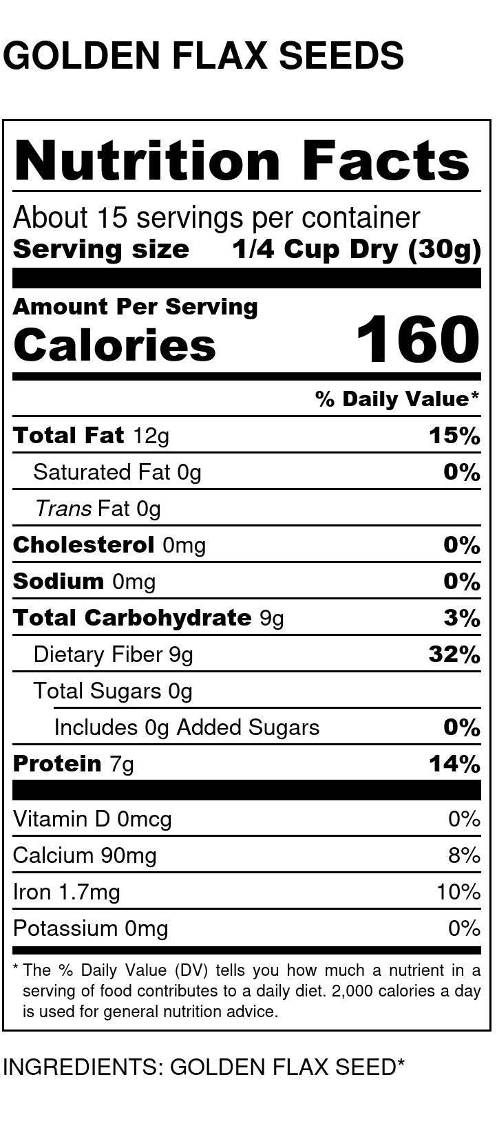 Organic Golden Flax Seeds – Premium Whole Flax (1 lb & 5 lb)