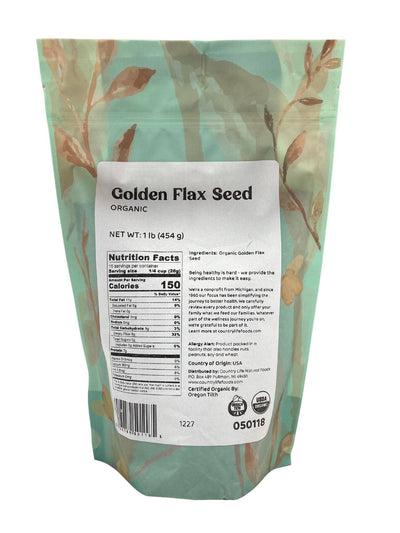 Organic Golden Flax Seeds – Premium Whole Flax (1 lb & 5 lb)