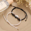 Bracelets en corde tressée ajustables pour couples