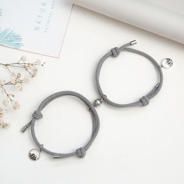 Bracelets Magnétiques pour Couples - Bijoux d'Amitié Ajustables
