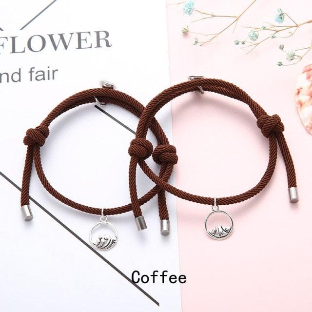 Bracelets Magnétiques pour Couples - Bijoux d'Amitié Ajustables