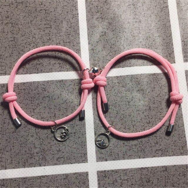 Bracelets Magnétiques pour Couples - Bijoux d'Amitié Ajustables