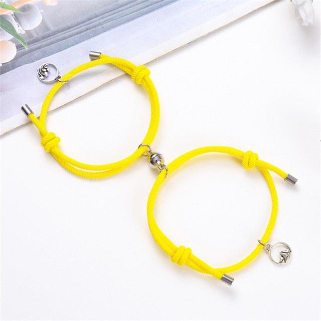 Bracelets Magnétiques pour Couples - Bijoux d'Amitié Ajustables