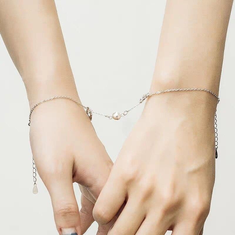 Bracelets d'Attraction Magnétique pour Couples - Bijoux en Acier Inoxydable Élégants