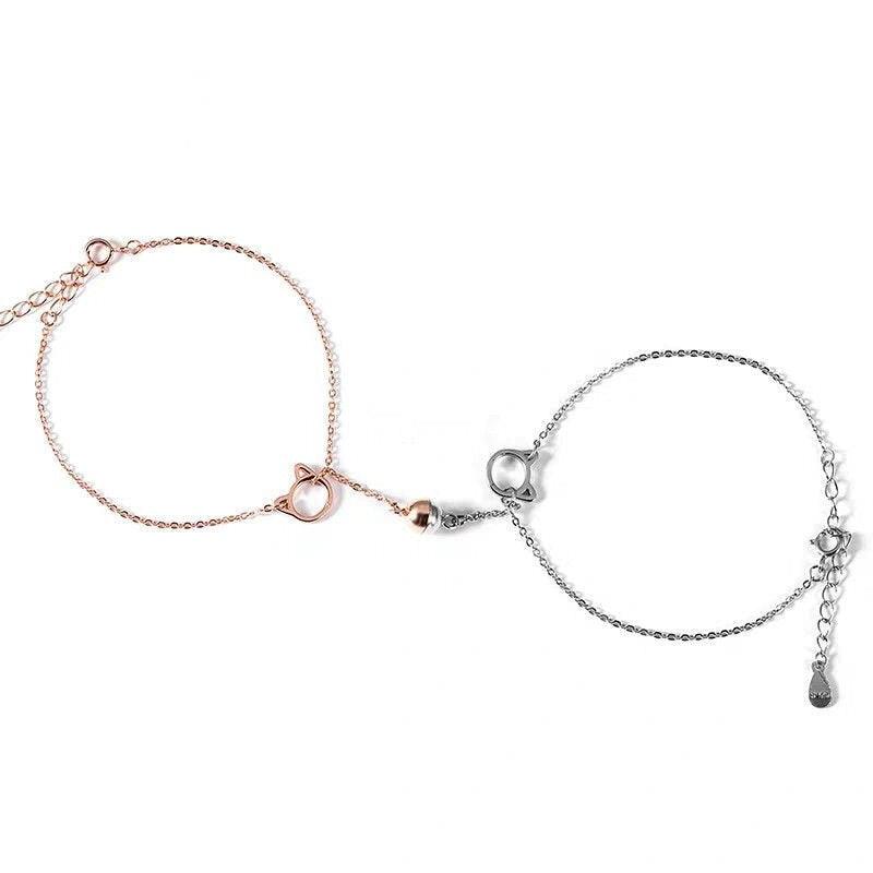 Bracelets d'Attraction Magnétique pour Couples - Bijoux en Acier Inoxydable Élégants