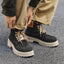 Men's Retro High Top Cowboy Boots with Thick Sole