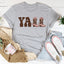 Camiseta con botas de vaquero