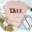 Camiseta con botas de vaquero