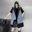 Cowboy patchwork suit vest women's irregular fashion vest jacket - Korvel