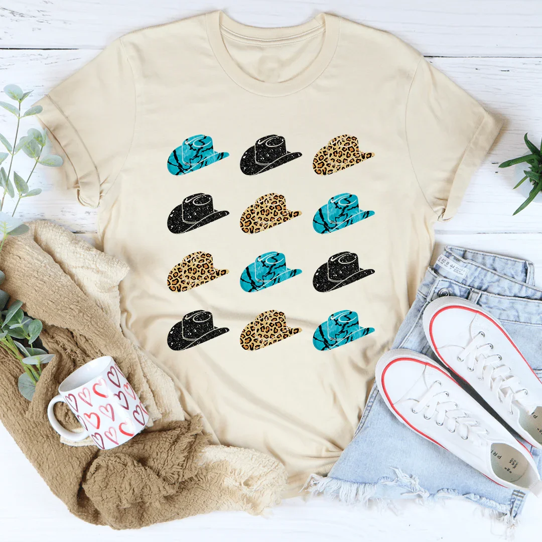 T-shirt Cowgirl Hats - Design Exclusif