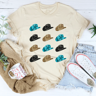 Camiseta de Sombreros de Vaquera - Diseño Exclusivo