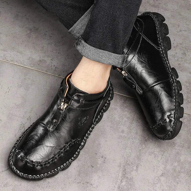 MANDOTOS Cowhide Leather Men's Boots - All Day Comfort & Durability