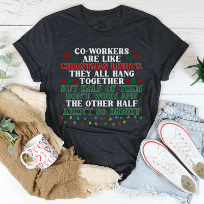 Los compañeros de trabajo son como luces de Navidad