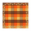 Nappe en Plaid d'Automne avec Empreintes de Pattes