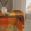Nappe en Plaid d'Automne avec Empreintes de Pattes