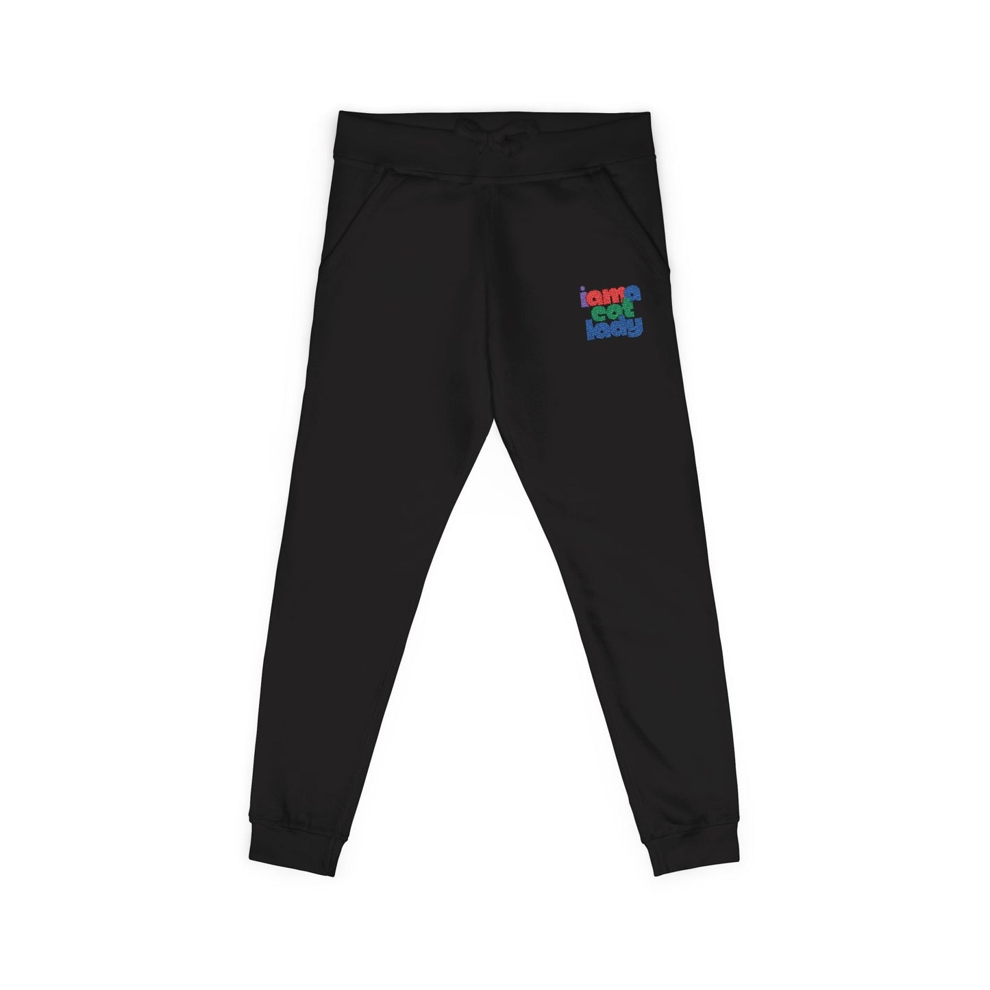 Cozy Embroidered Unisex Fleece Sweatpants