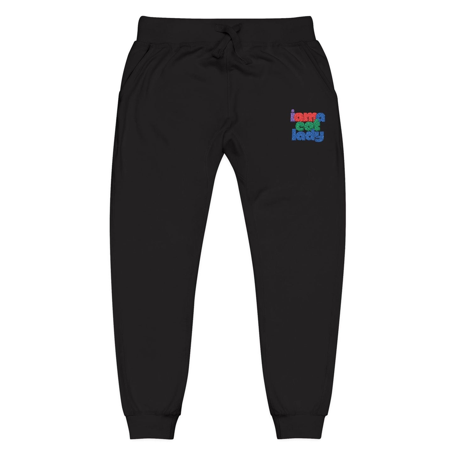 Cozy Embroidered Unisex Fleece Sweatpants