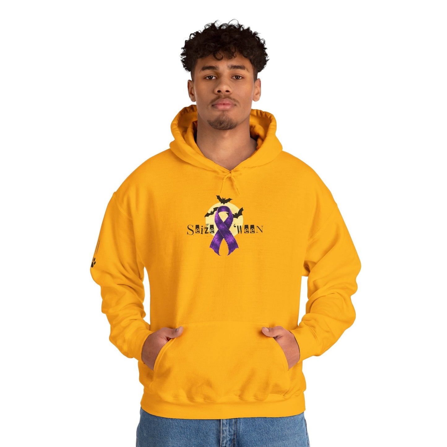 Sweat à capuche violet Halloween confortable
