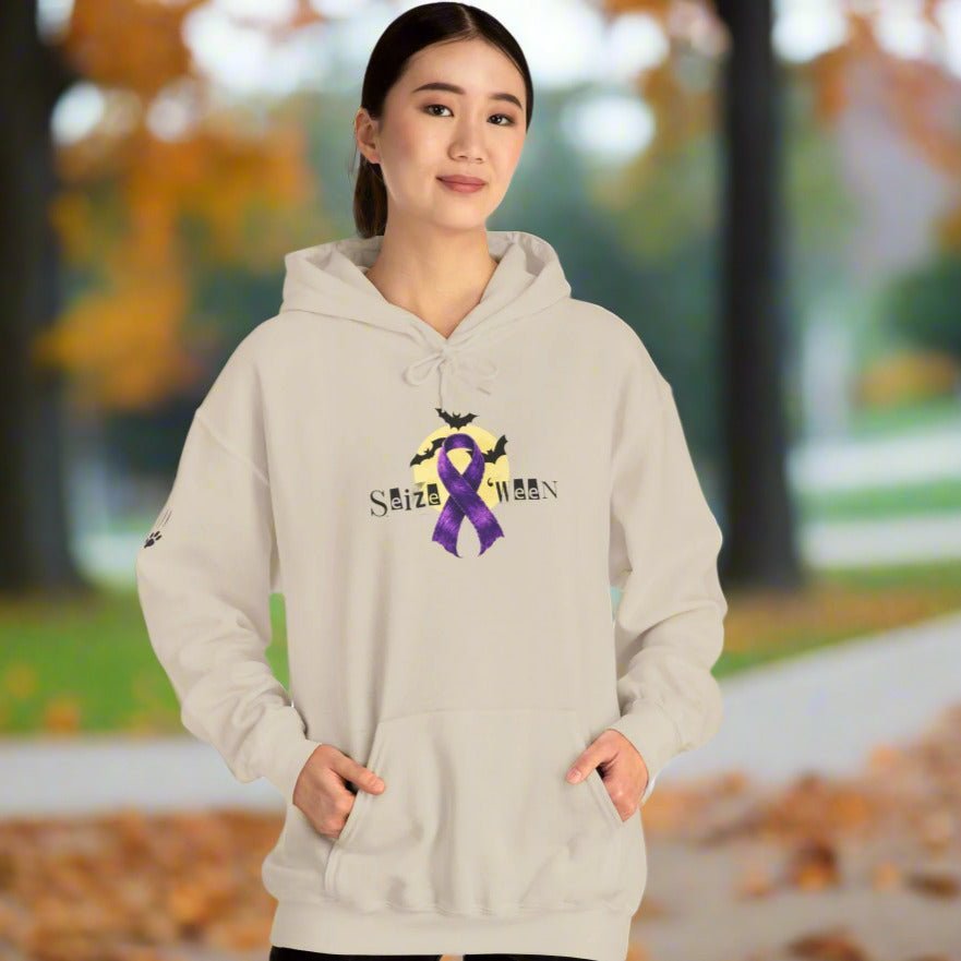 Sweat à capuche violet Halloween confortable