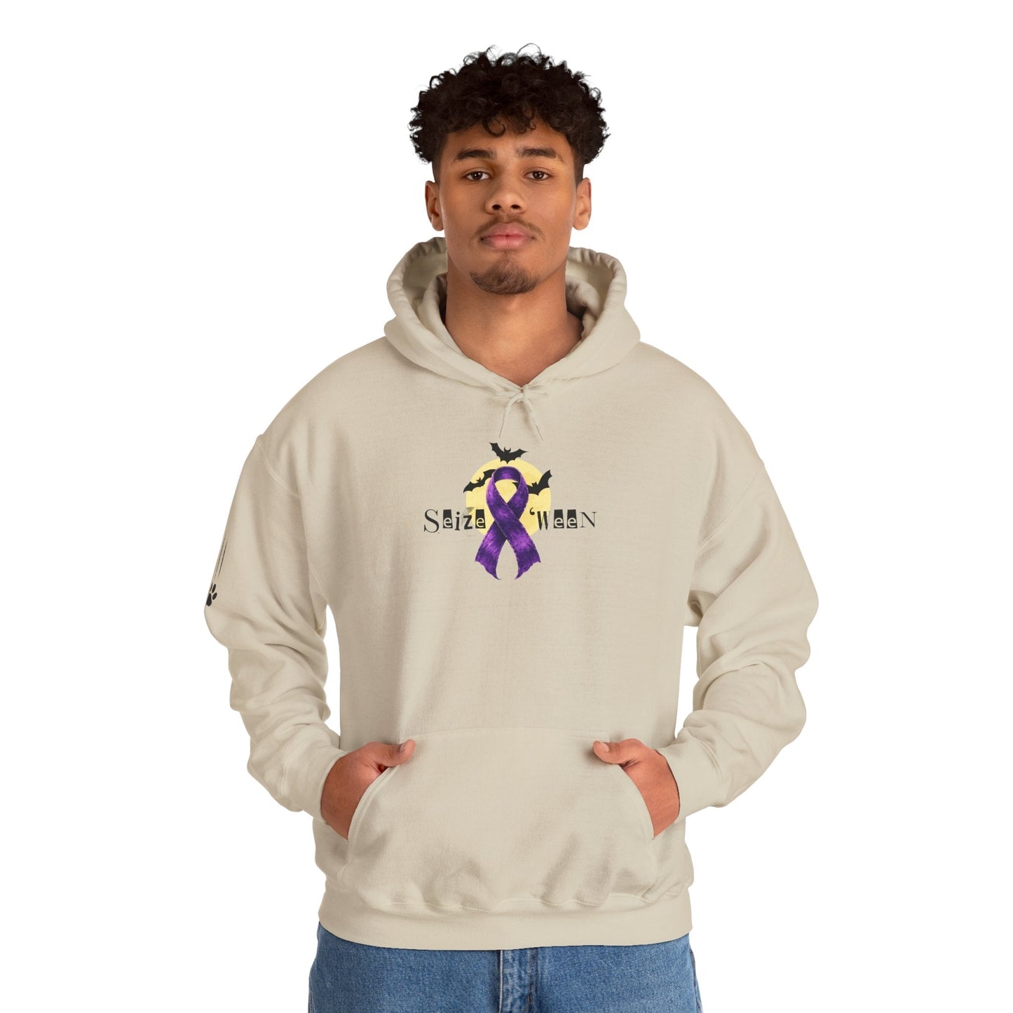 Sweat à capuche violet Halloween confortable