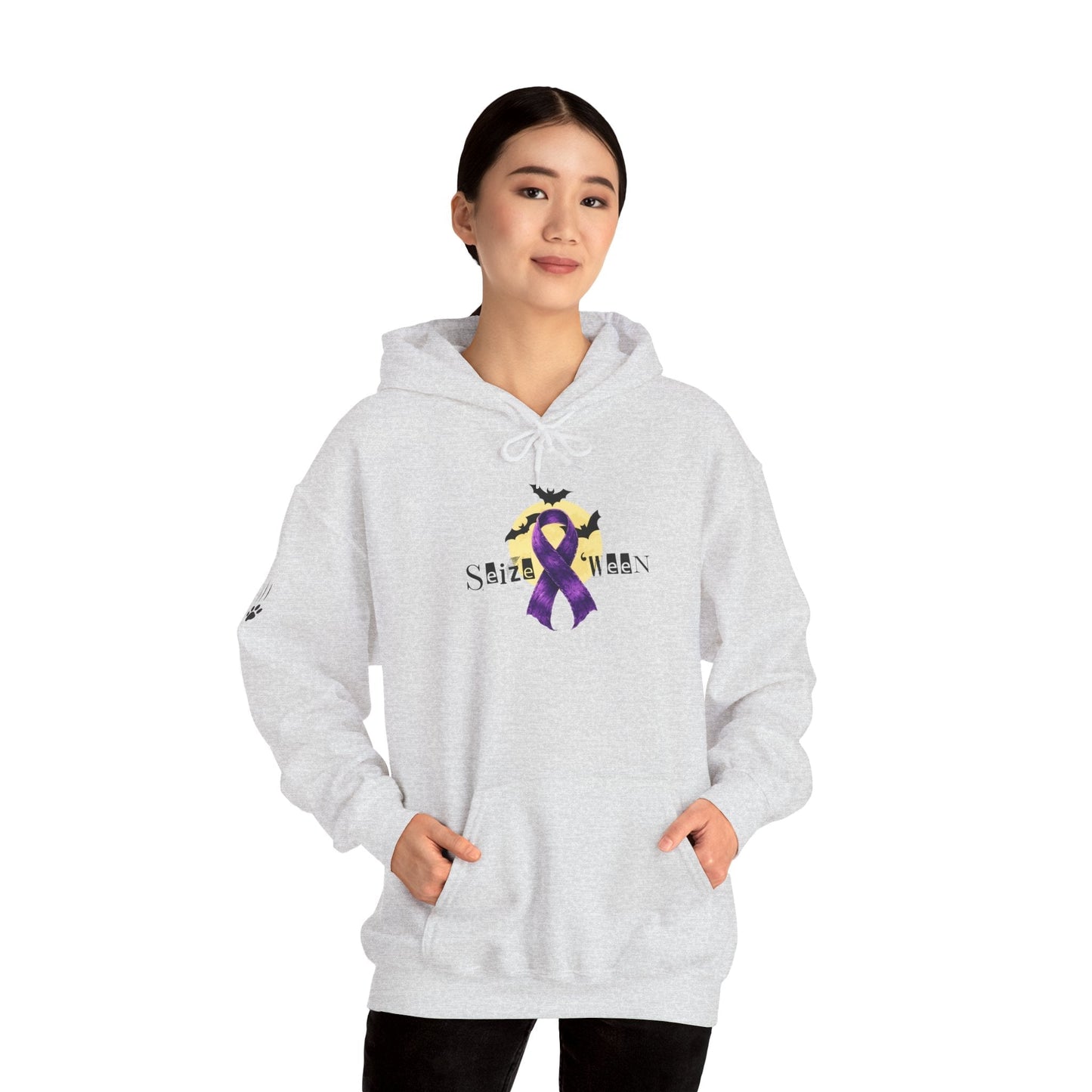 Sweat à capuche violet Halloween confortable